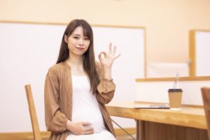 妊娠中の女性