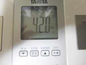 ファスティングの体重